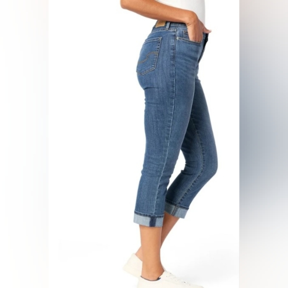 Gap Cropped Jeans With Cuff. Size 10 - Picture 2 of 4